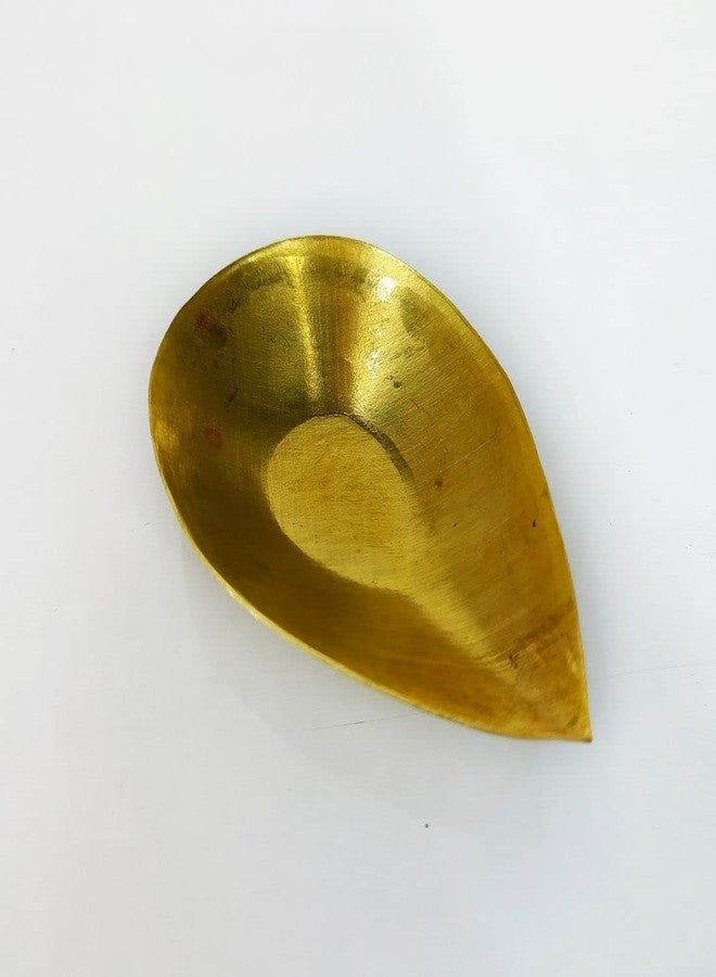 MAYAPURI 3-inch Handmade Brass Diya/Deepak for Daily Puja, Pital Pradip (Pack of 2) - Image 4
